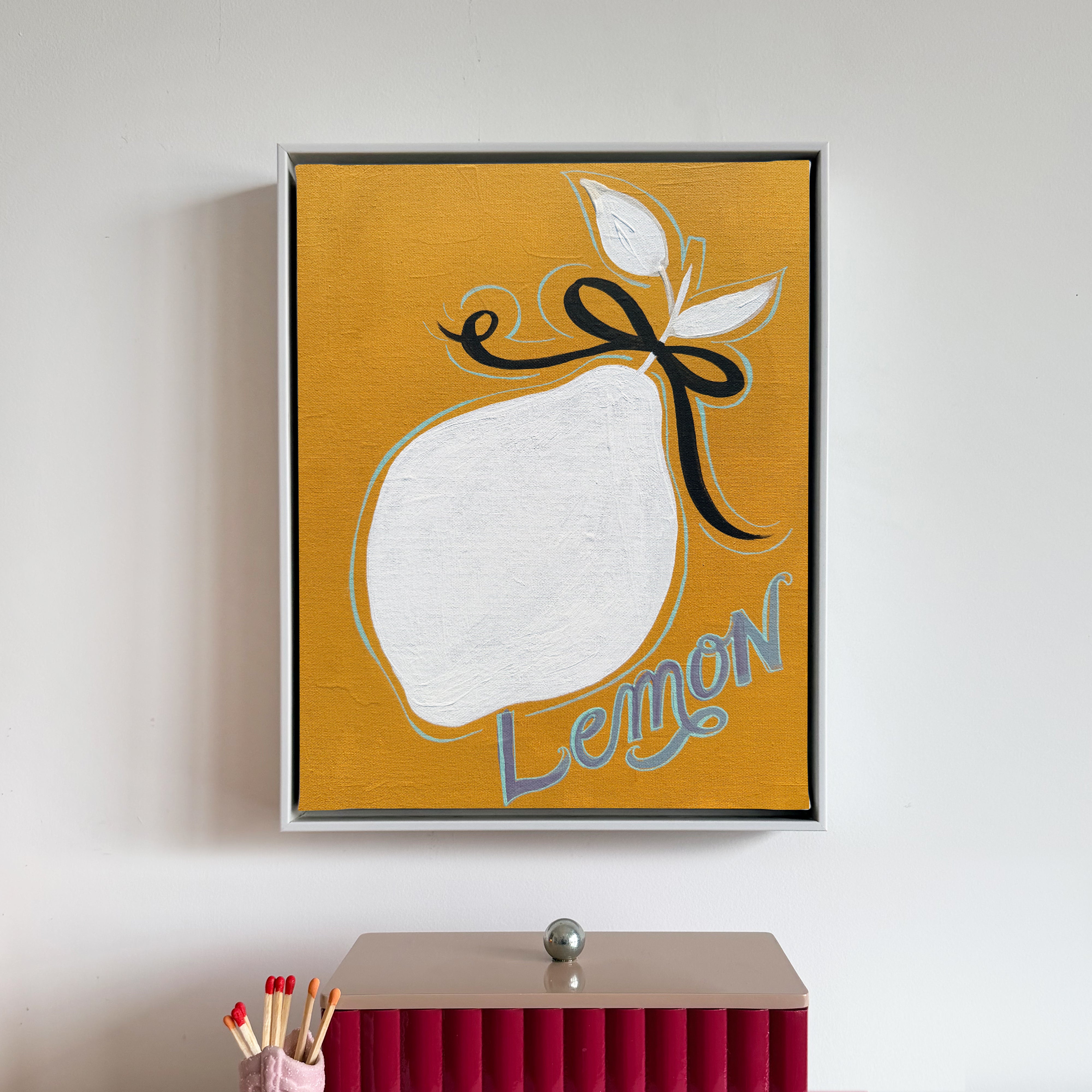 Coquette Lemon Canvas Wall Art
