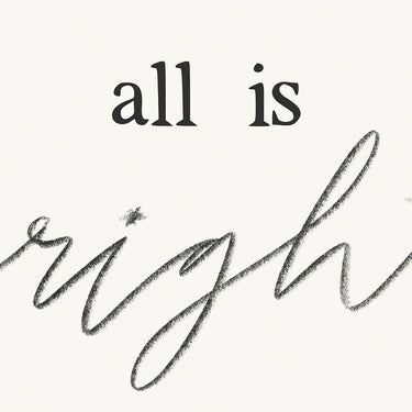 All is calm, all is bright | Alabaster | Art Print