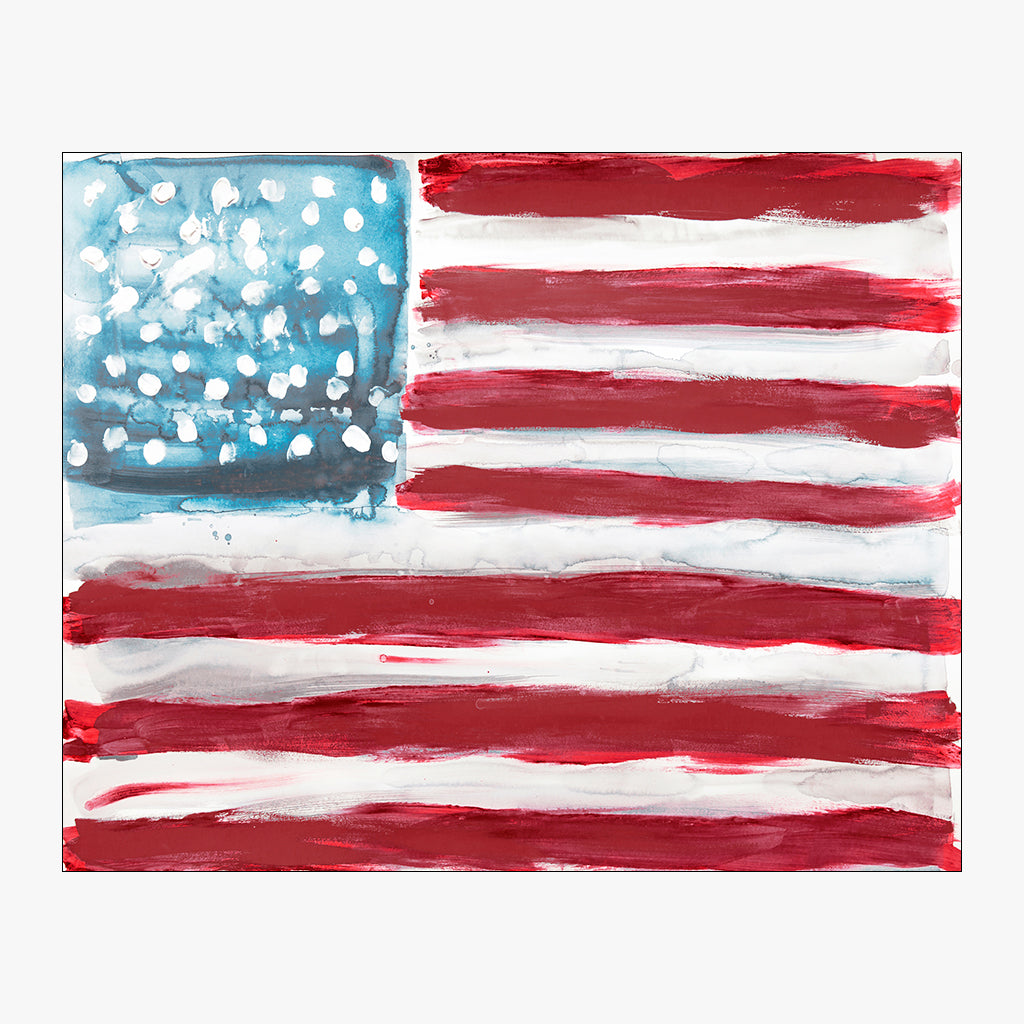 imperial (inches) design for abstract american flag