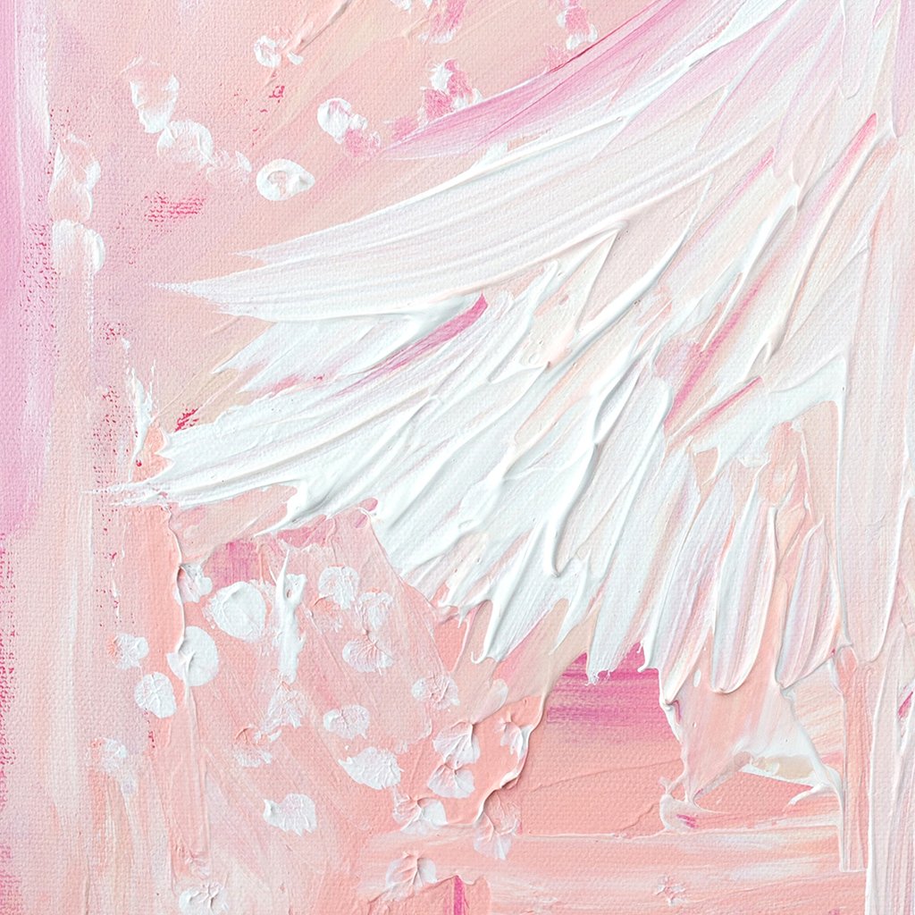 ballerina in pink canvas