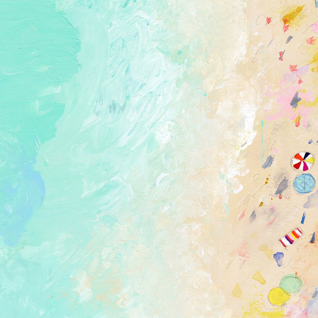 Beach Holiday! Luxe Art Print