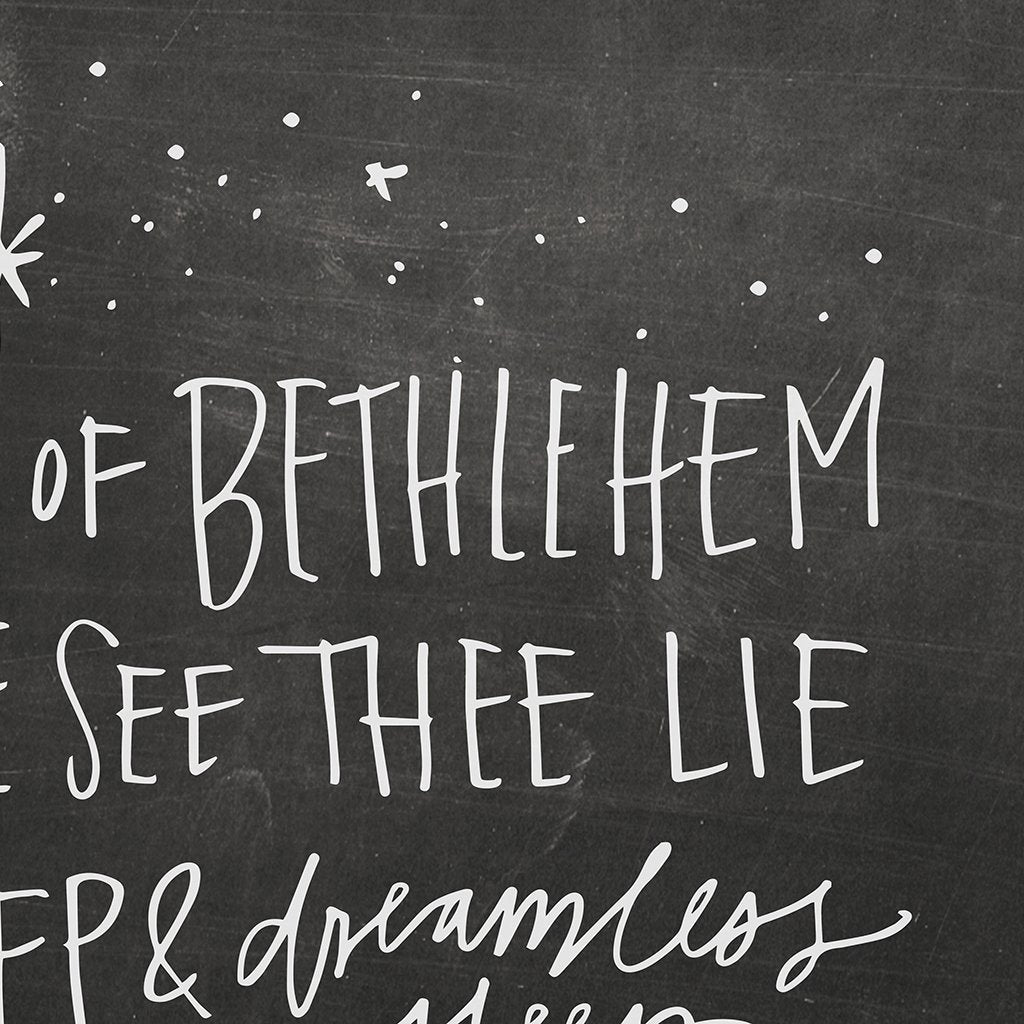 O Little Town of Bethlehem | Blackboard | Canvas