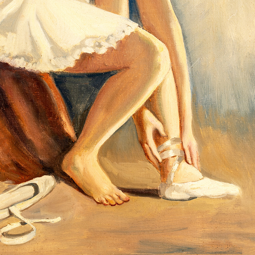 blonde ballerina canvas