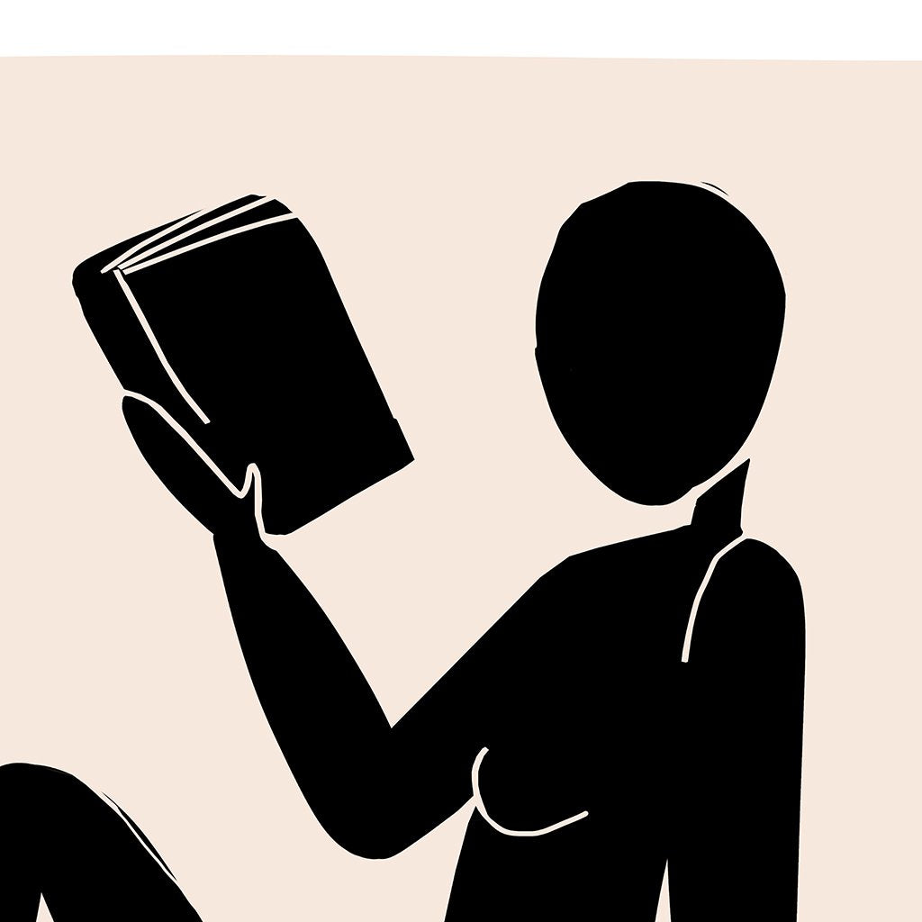 bookish nude canvas