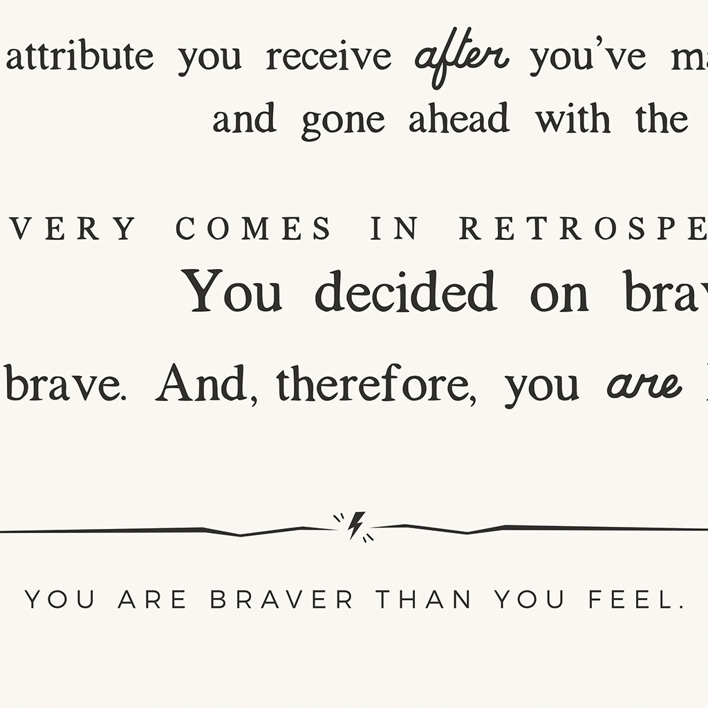 bravery manifesto canvas