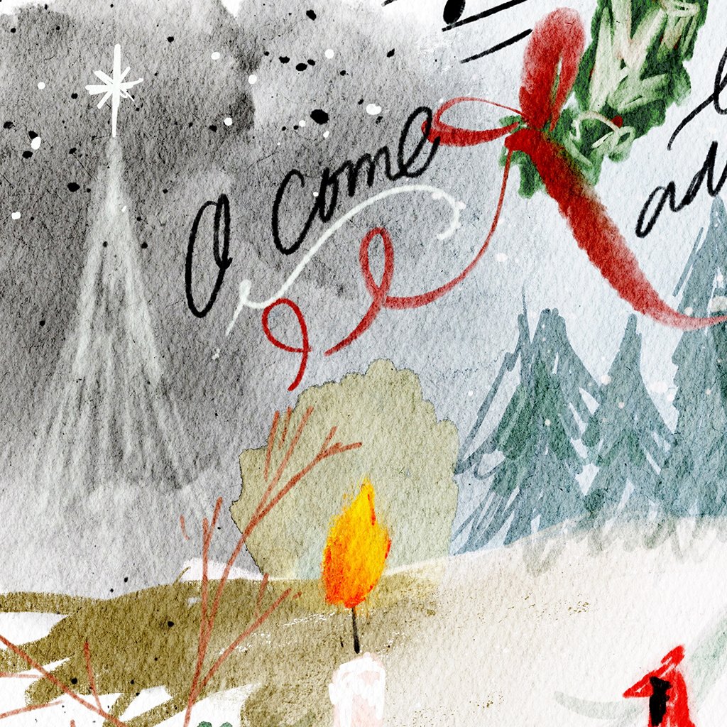 Christmas Magic Daydream Luxe Art Print