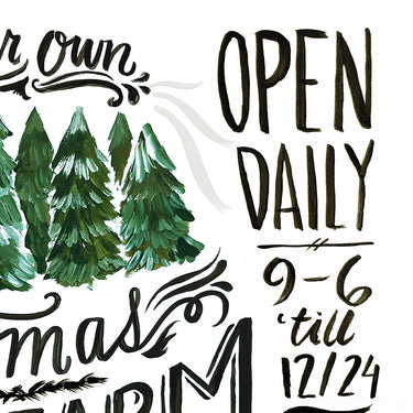 Christmas Tree Sign Design Details