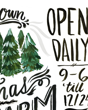 Christmas Tree Sign Design Details