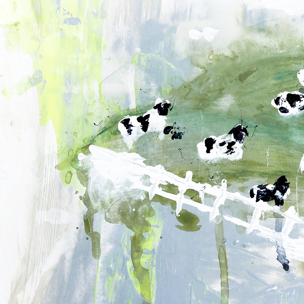 contented cows canvas