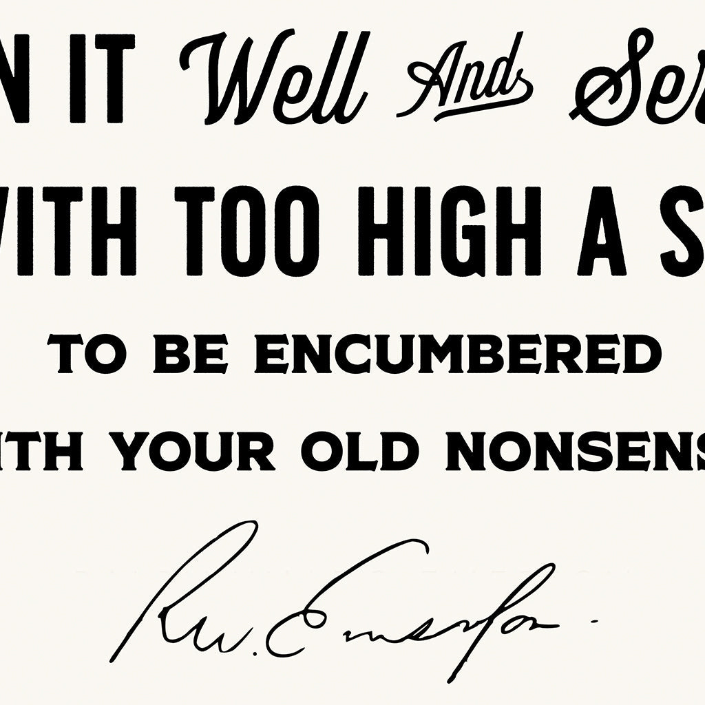 Finish Each Day (Type) Luxe Art Print