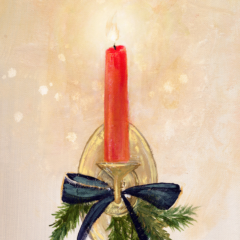 Flicker In The Hallway | Original Painting Design Details