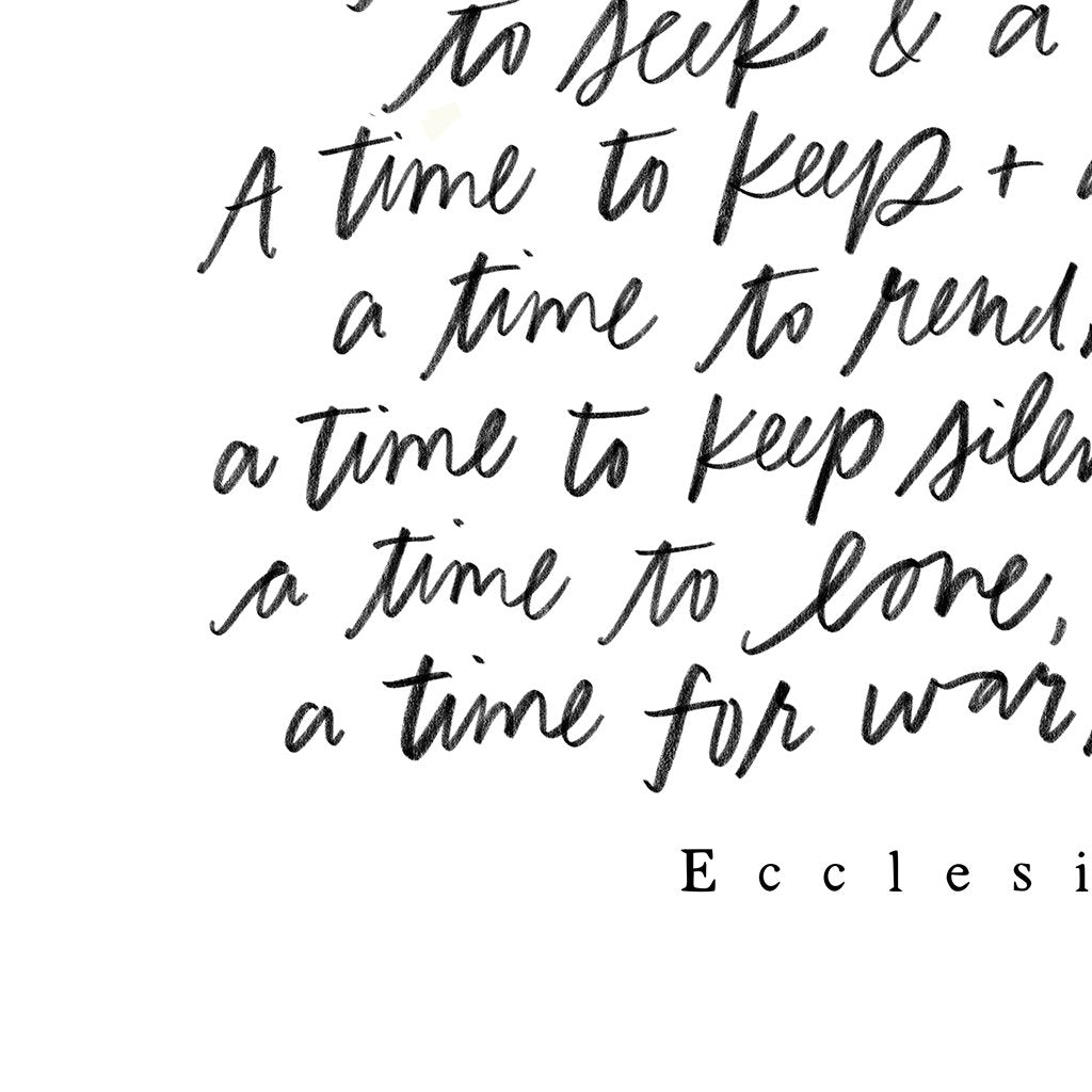 For Everything There Is A Season | Alabaster | Canvas