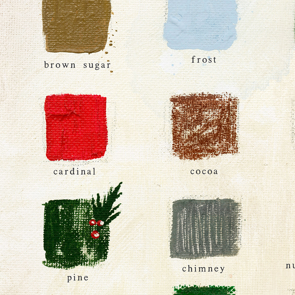 holiday palette canvas