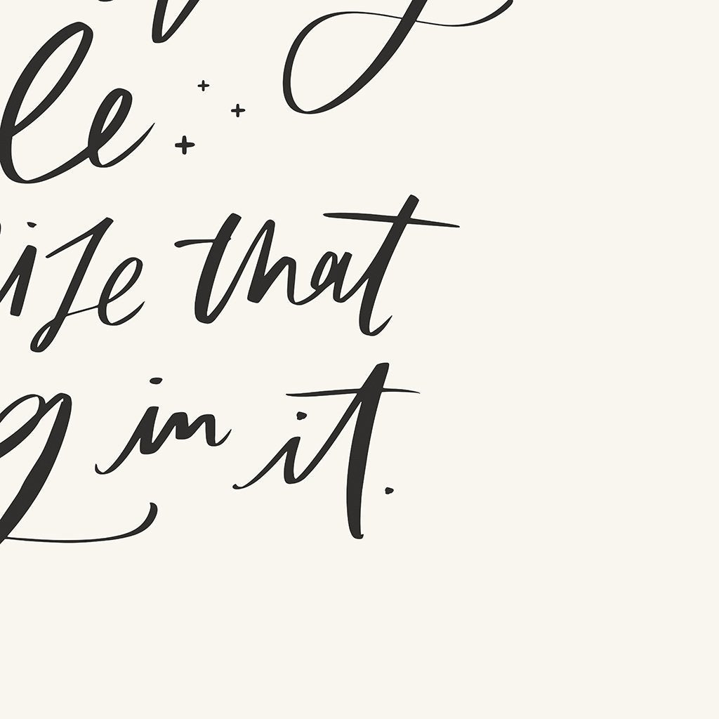 Living in the Miracle | Alabaster | Canvas