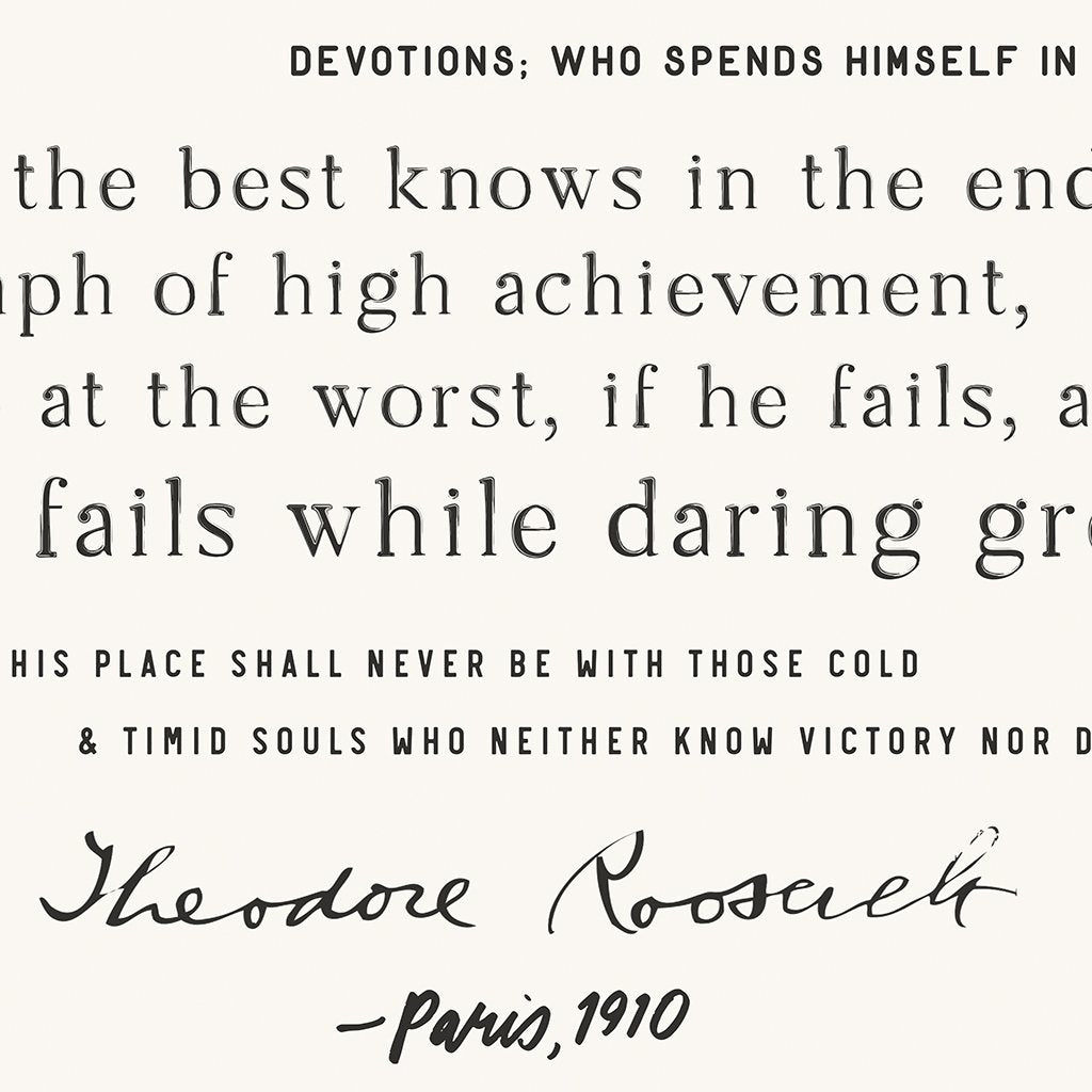 Man In The Arena | Canvas