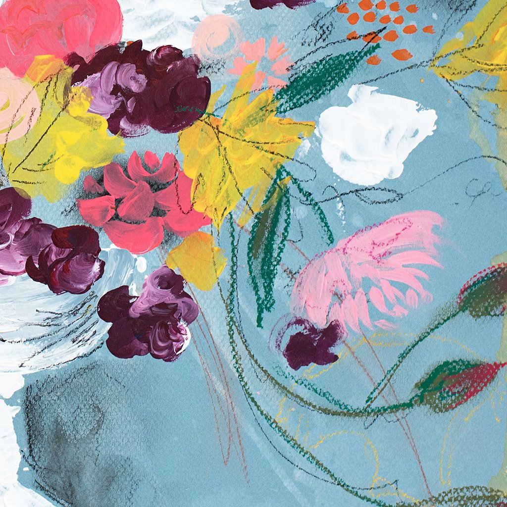 Milkglass Floral | Canvas