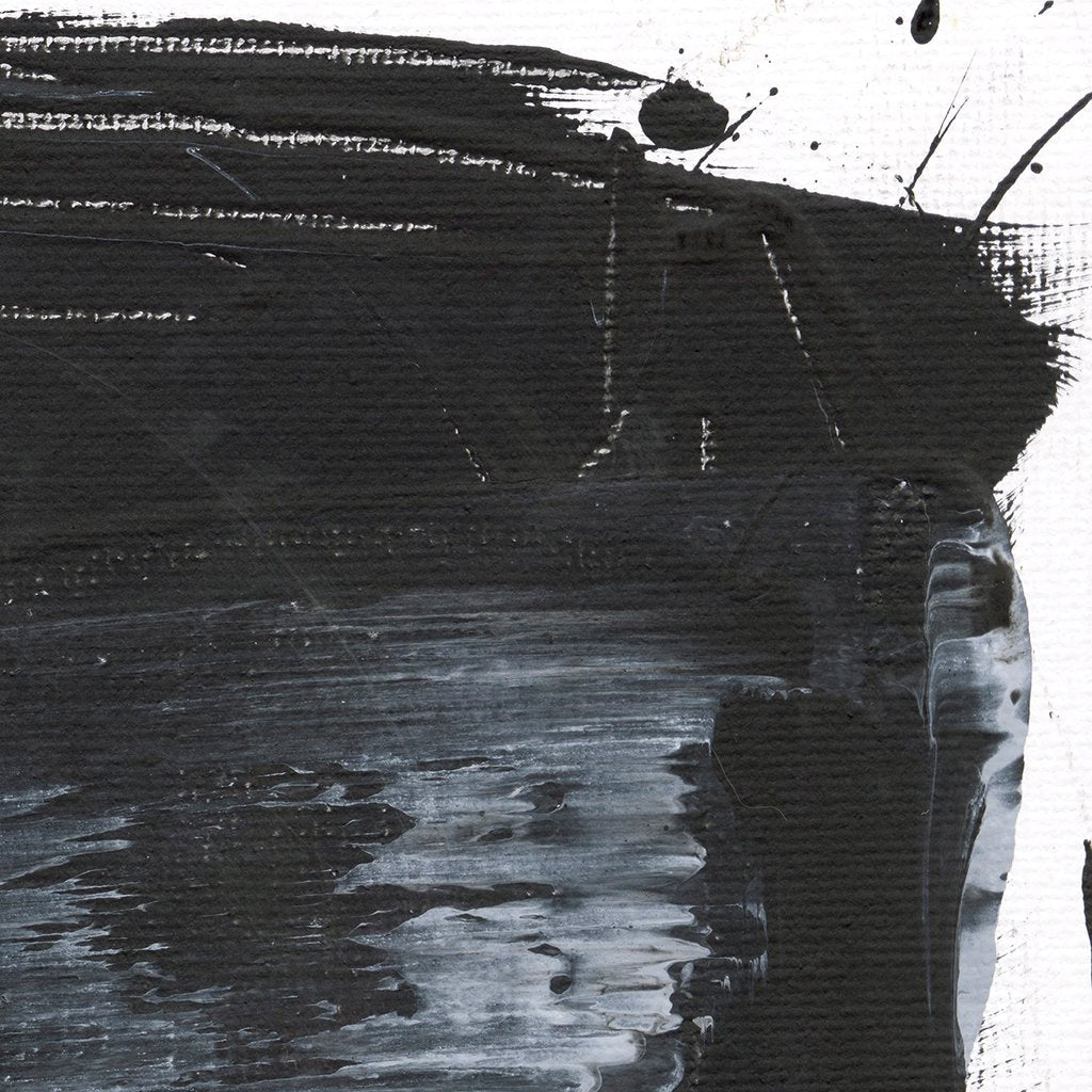 Black Splotch Mini ✧・ﾟ Textured Canvas Wall Art