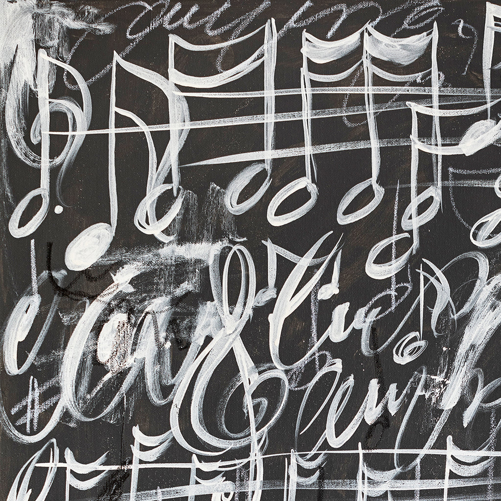 I Dream in Music Canvas Wall Art . Rectangle Vertical