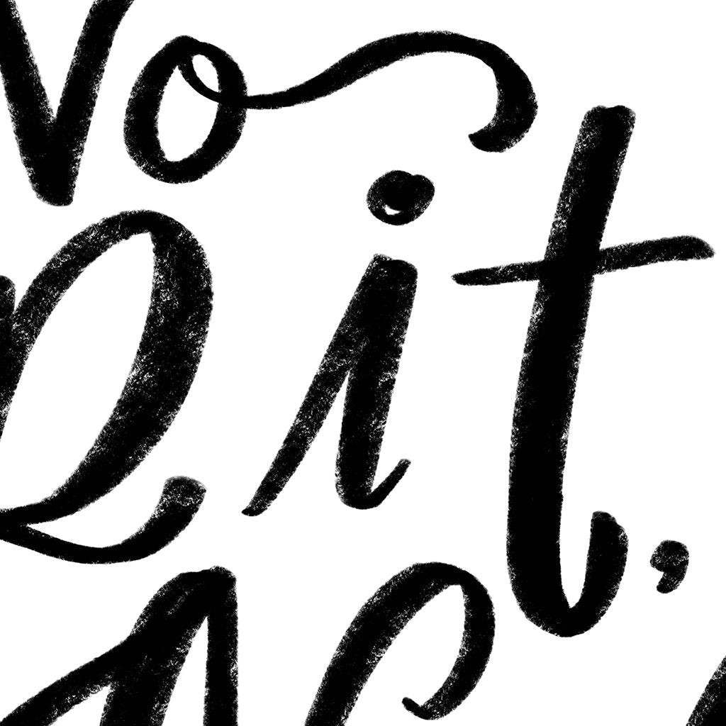 No Grit, No Pearl | Warm Grey | Canvas