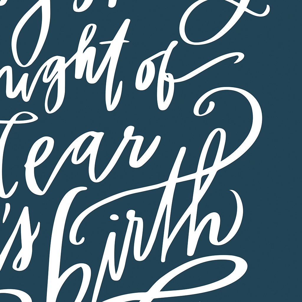 O Holy Night | Interior Navy | Art Print