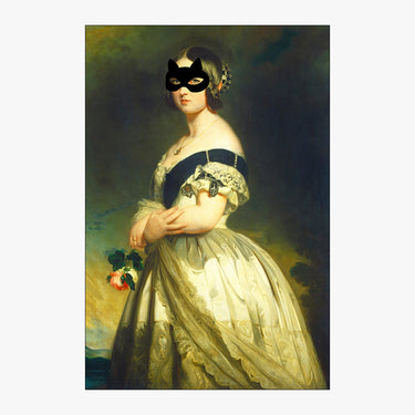 Ikea Ribba Design for Queen Victoria & Her Cat Mask