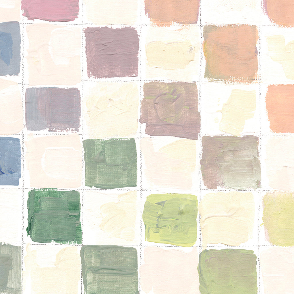 Rainbow Checks Luxe Art Print