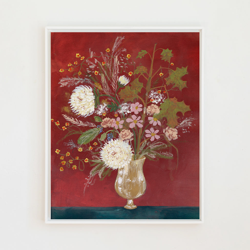 autumnal arrangement canvas