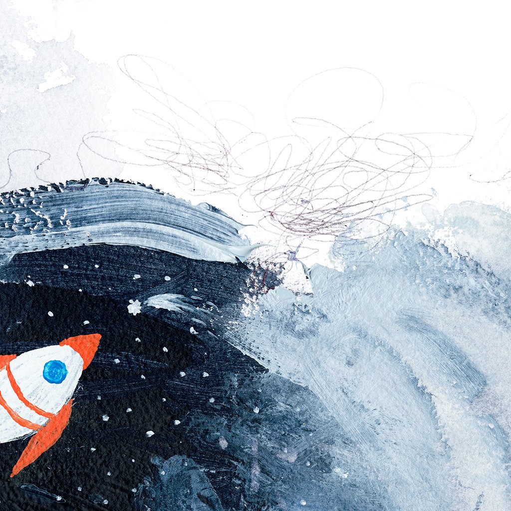 Rah Rah Rocket | Canvas