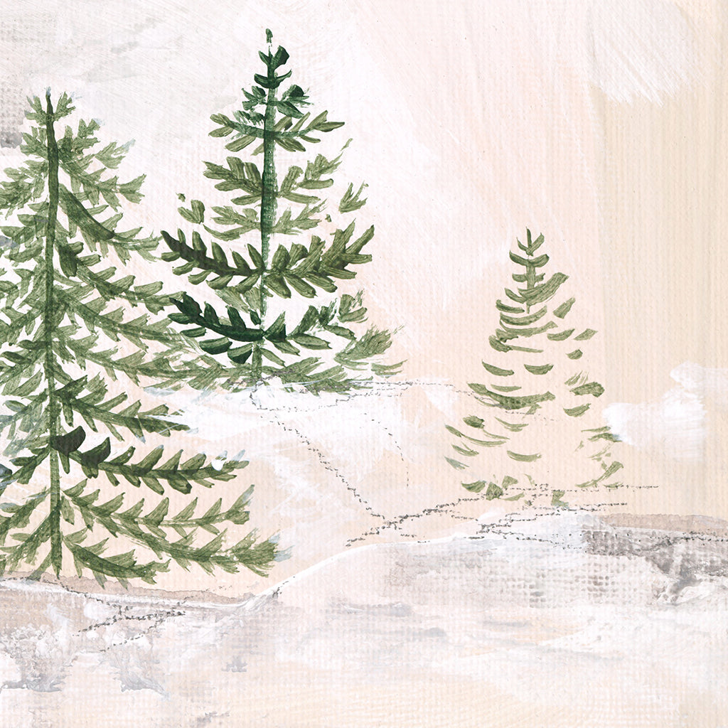 scandi trees canvas