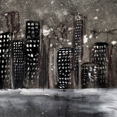 Snowy City | Canvas