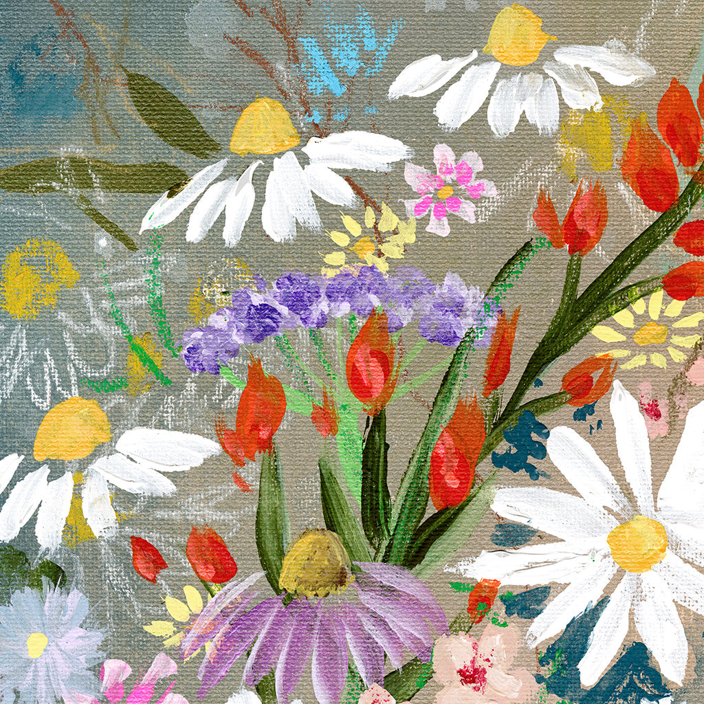 summer wildflowers canvas