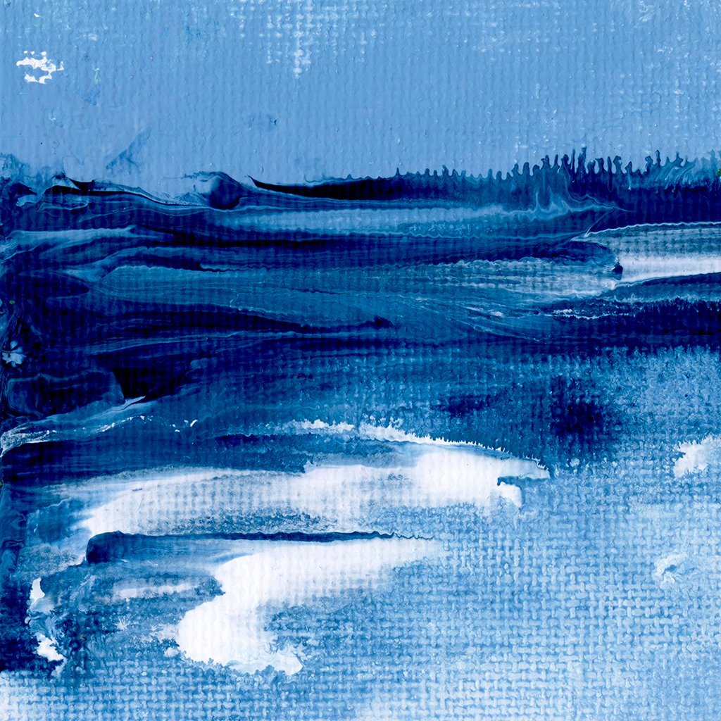 Cerulean Water Mini ✧・ﾟ Textured Canvas Wall Art