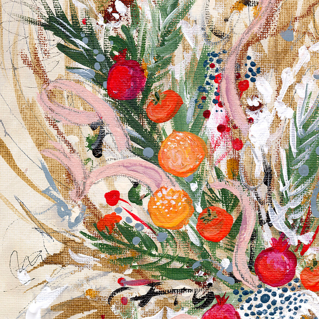 Wild Garland Textured Canvas Wall Art