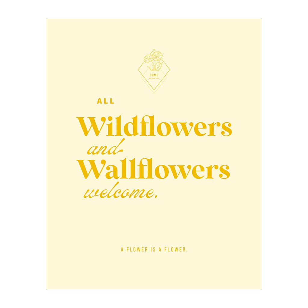 wildflowers & wallflowers canvas