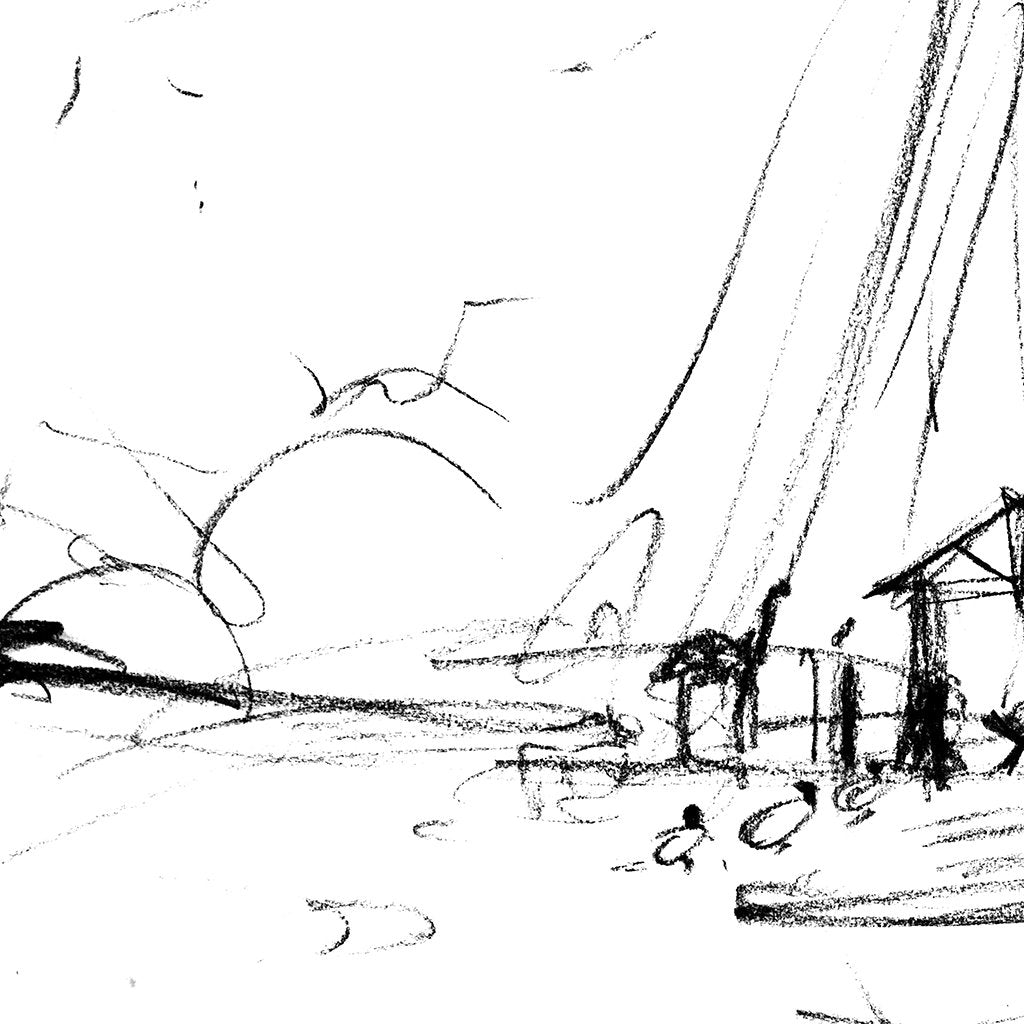 Nativity Sketch Luxe Art Print