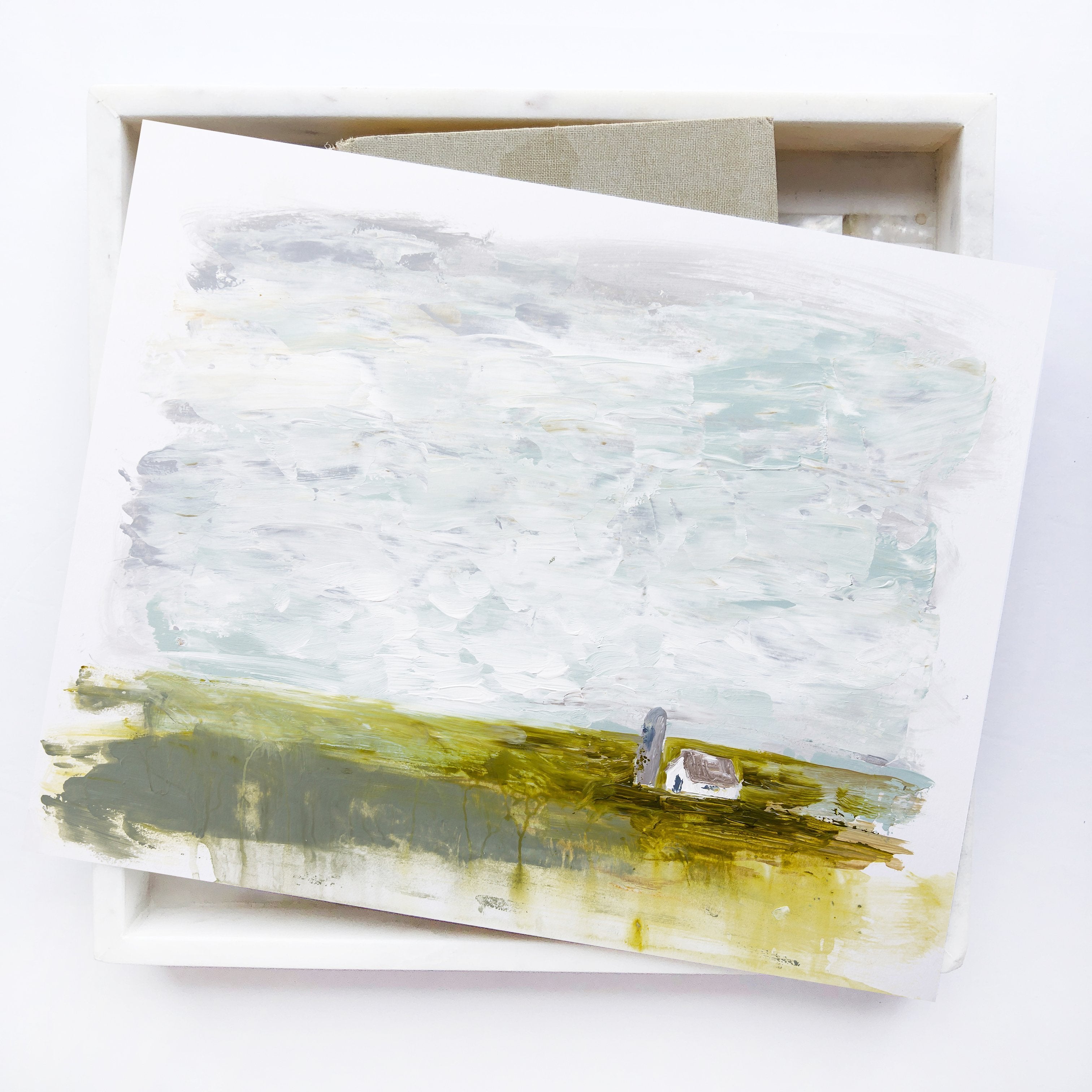 Little White Barn | Canvas