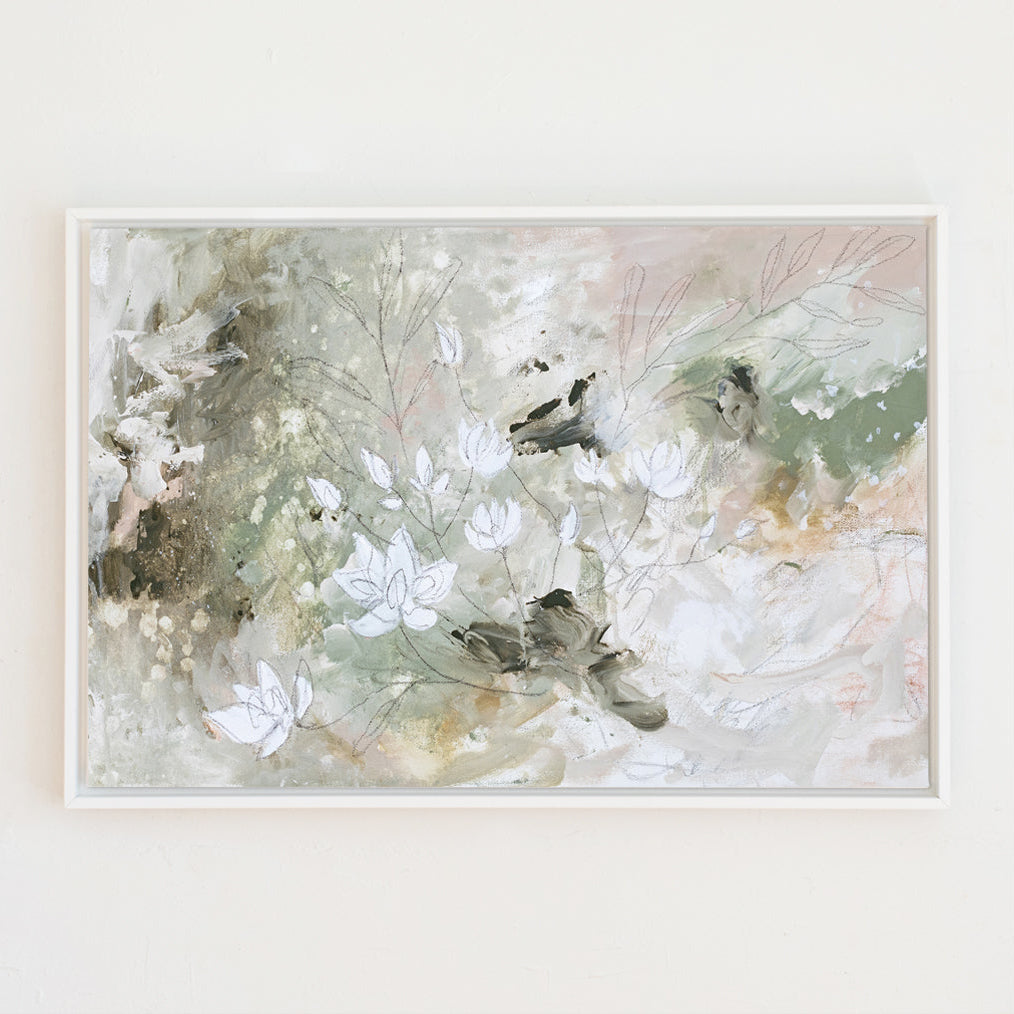 Magnolia Canvas Wall Art . Rectangle