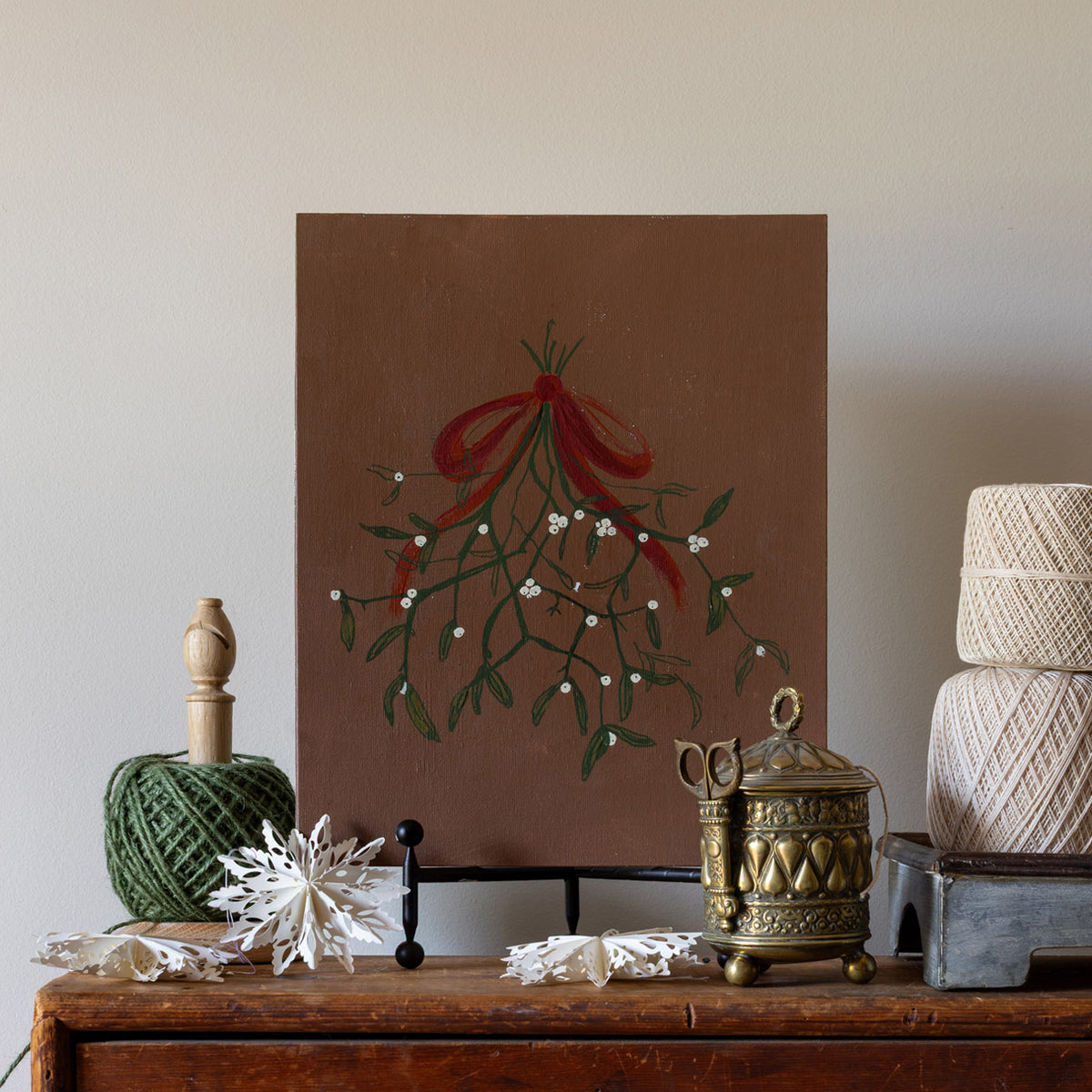 Mistletoe Canvas Wall Art