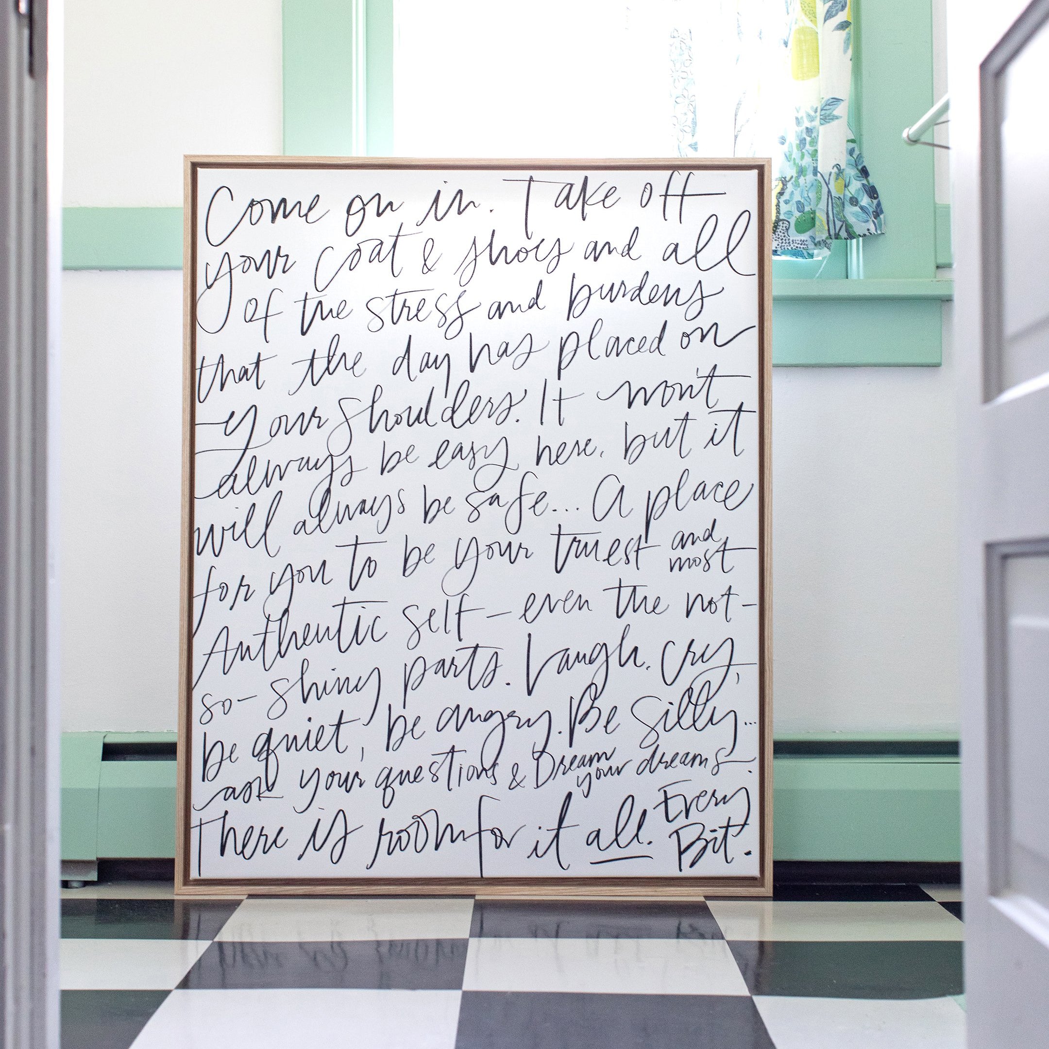 Come On In in Lettering | Cameo | Canvas