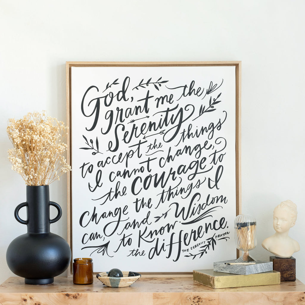 serenity prayer art print