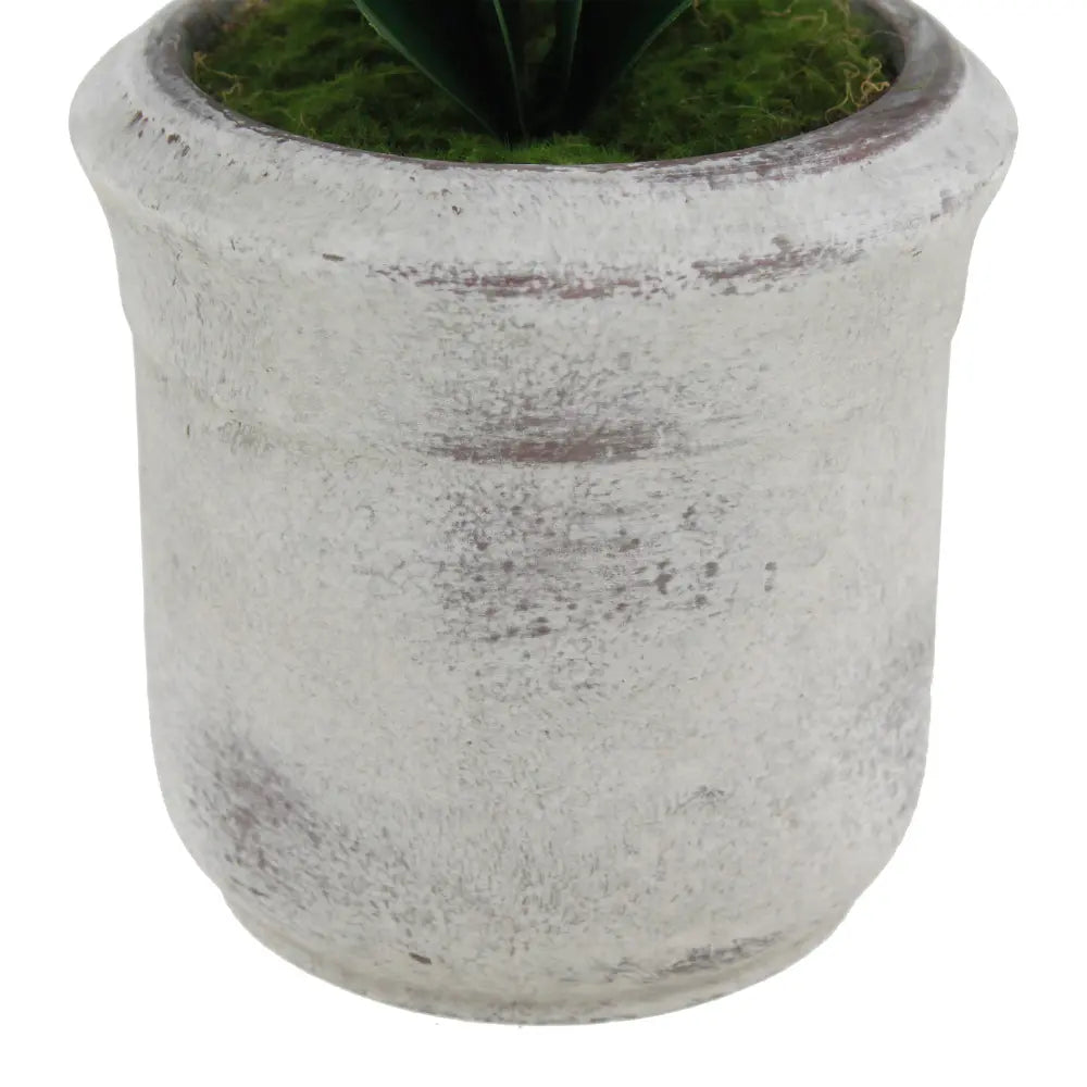 Artificial 2-Stem Phalaenopsis White Orchid