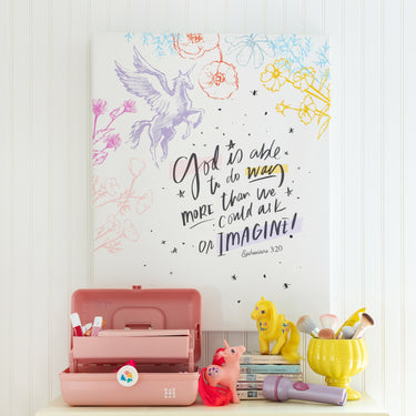 Periwinkle Pegasus | Faith | Canvas