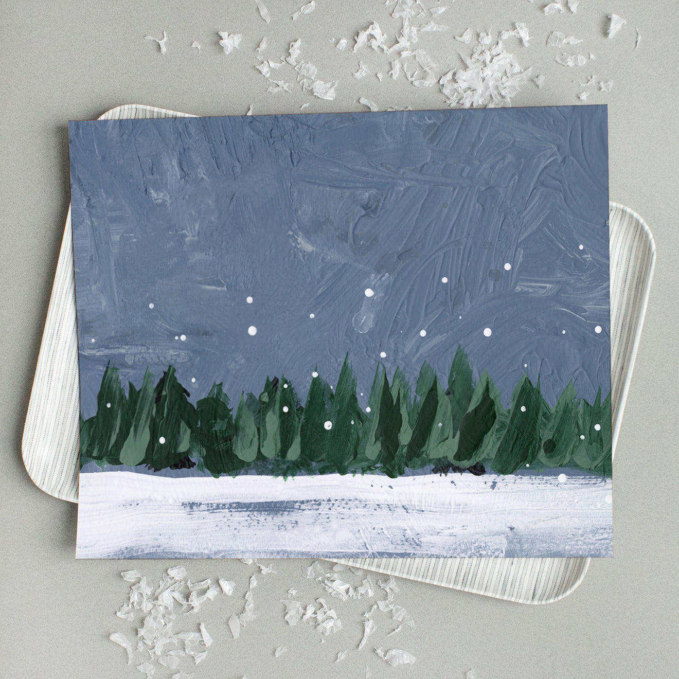 Petite Pano Pines Canvas Wall Art . Pano