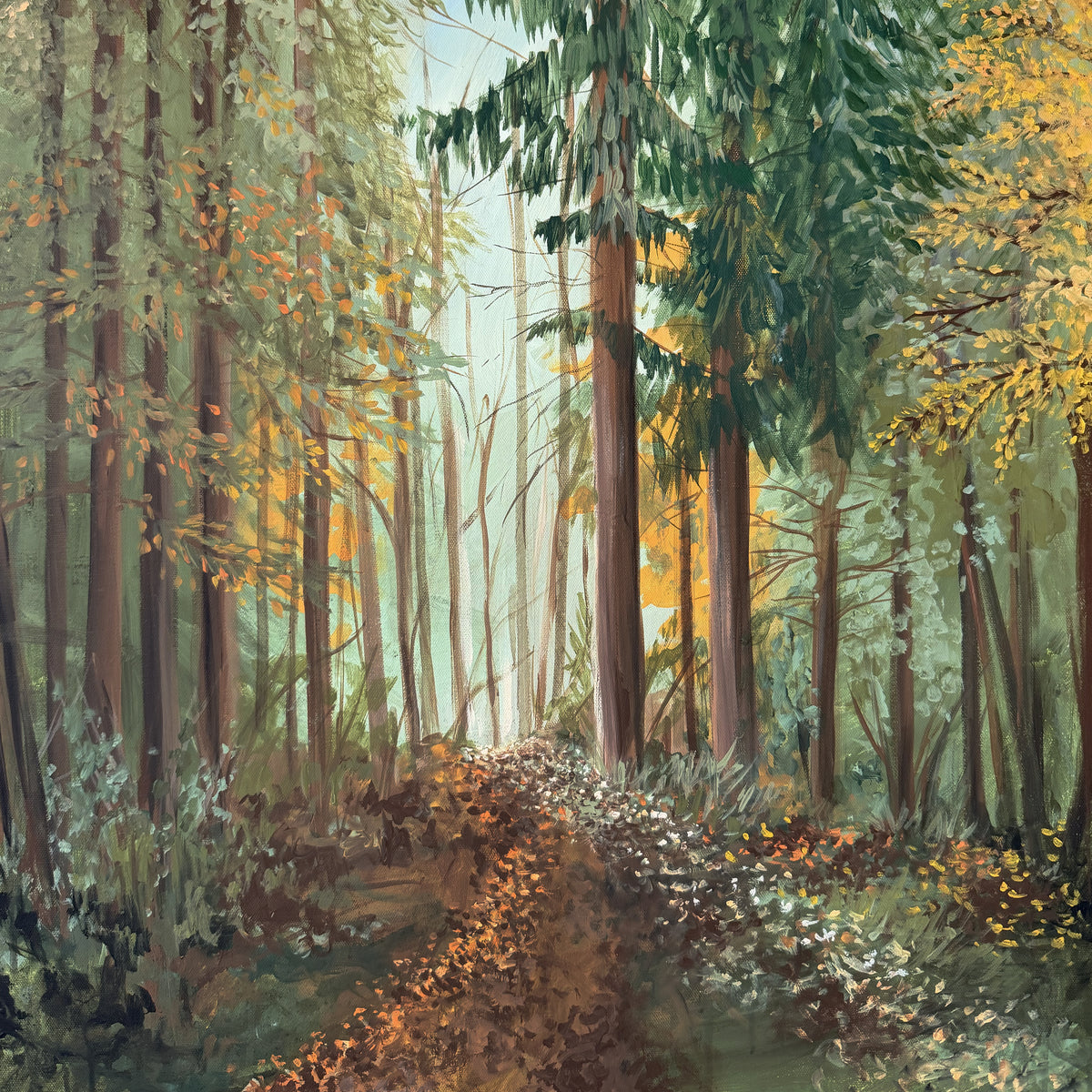 A Quiet Path Canvas Wall Art
