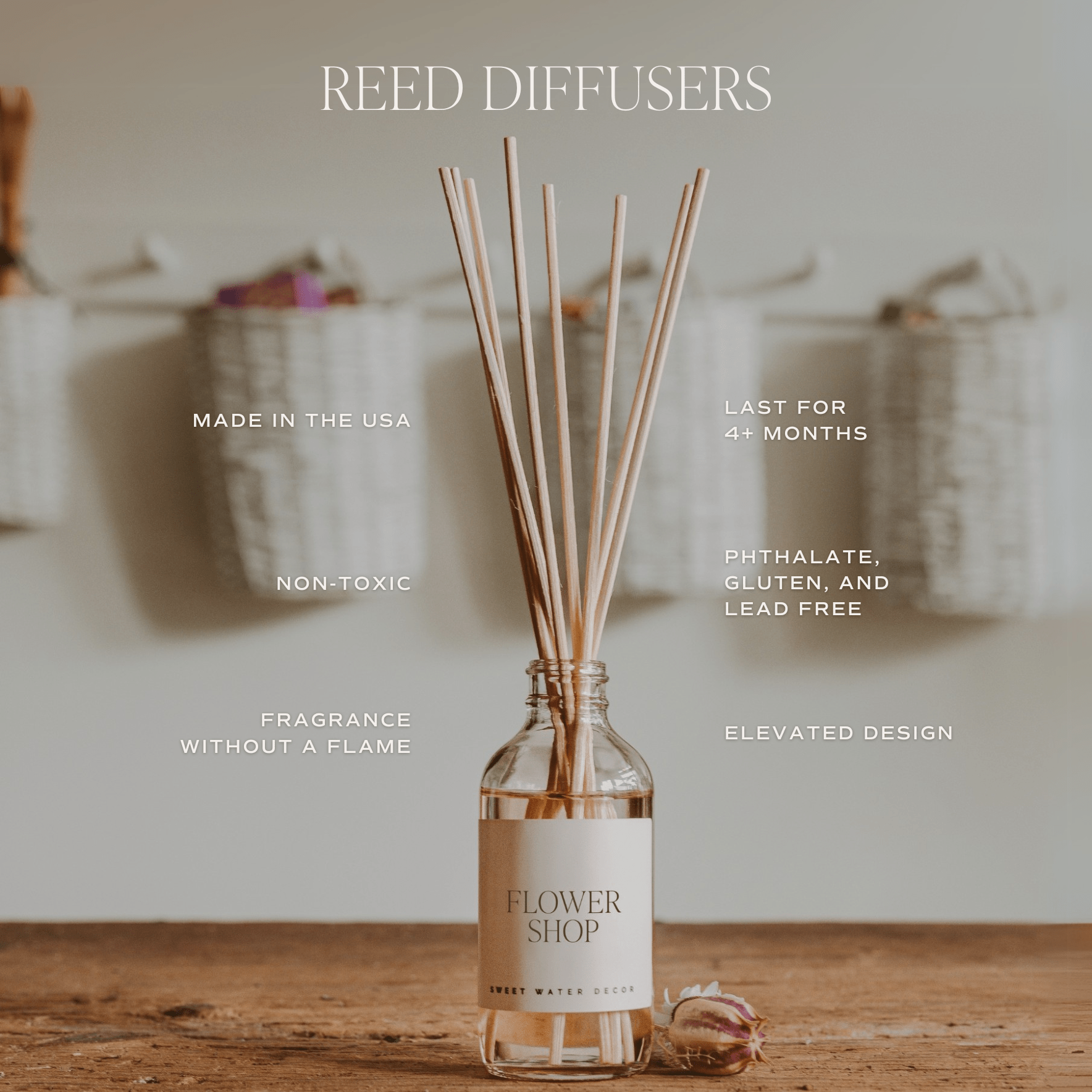 Christmas Tree Clear Reed Diffuser