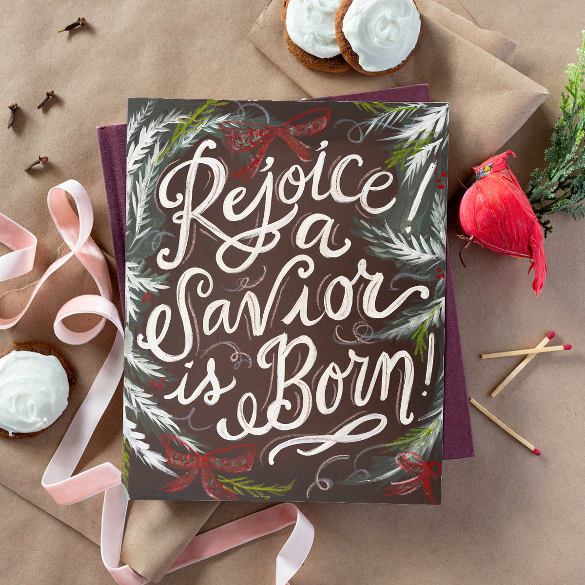 Rejoice! A Savior is Born! Luxe Art Print