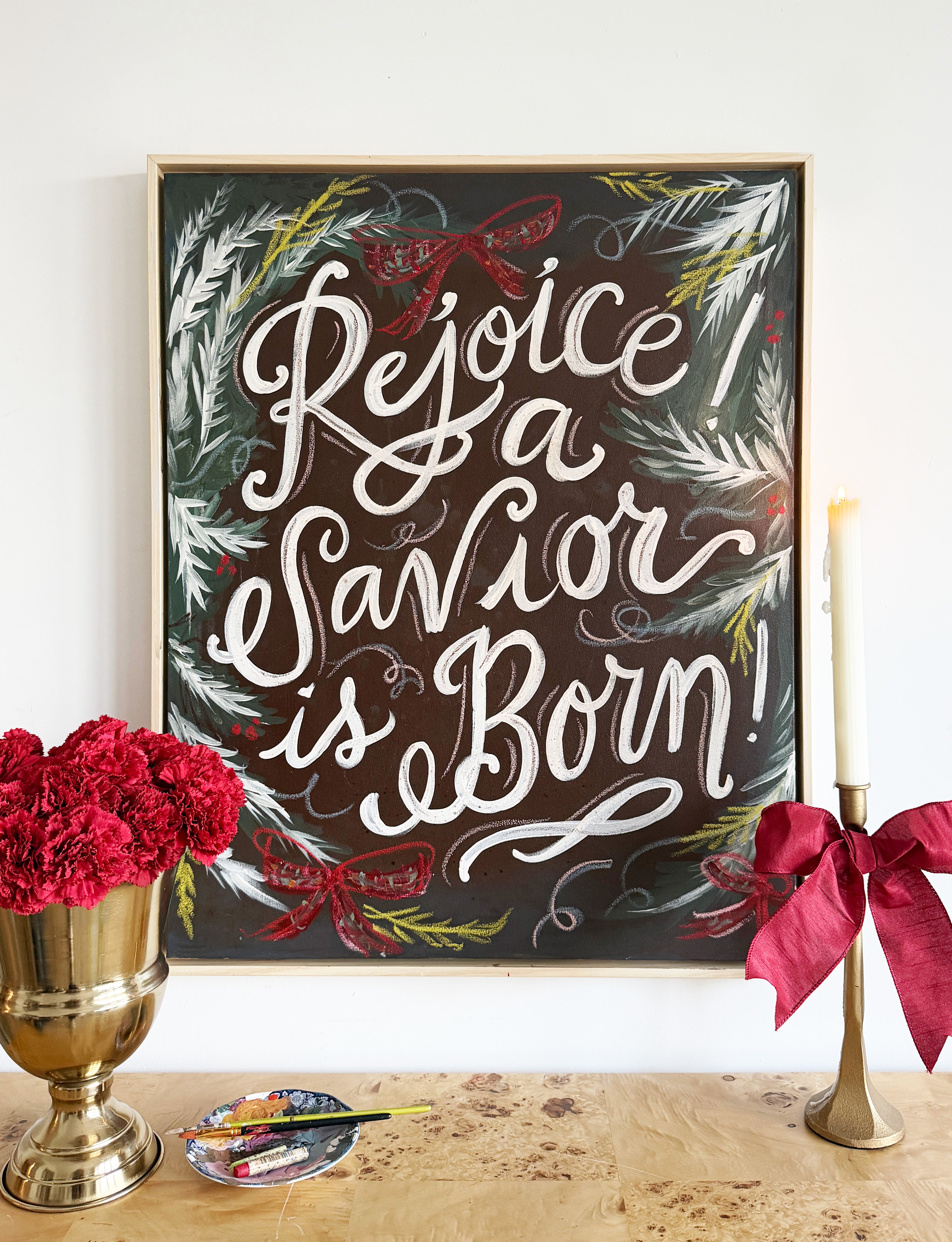 Rejoice! A Savoir is Born! Canvas