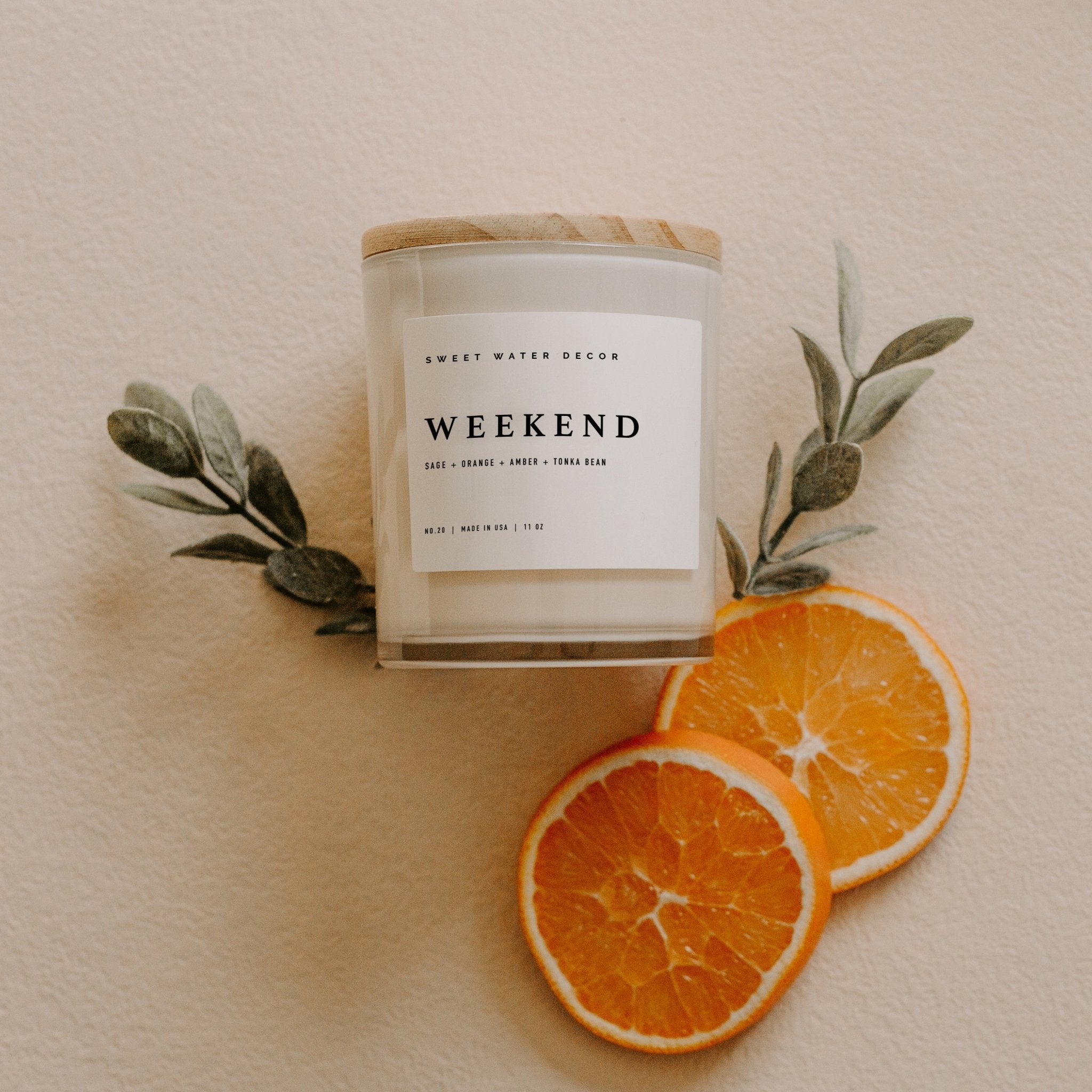 Weekend Soy Candle (11oz White Jar)