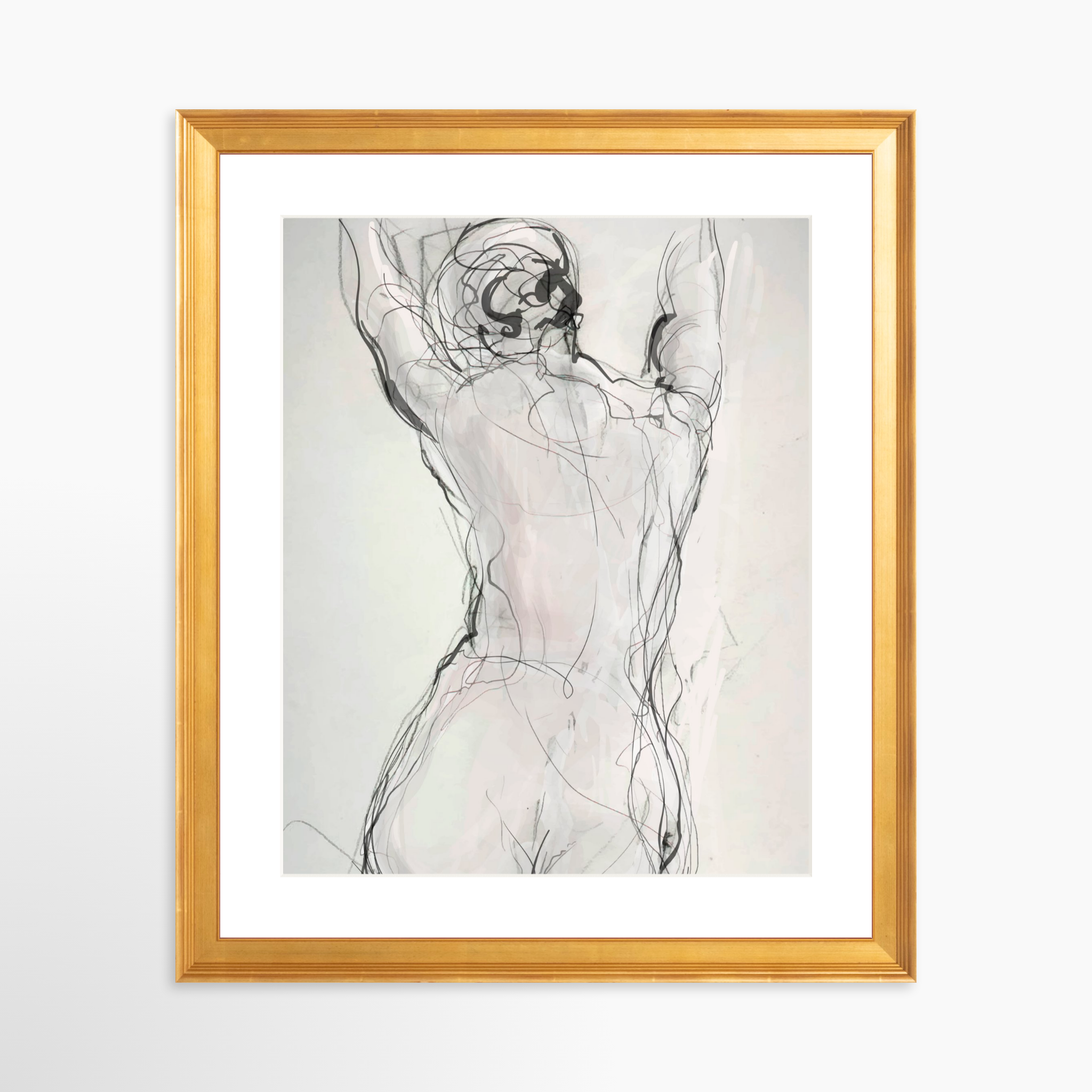 24x30 / Certificate Gold Frame + White Mat