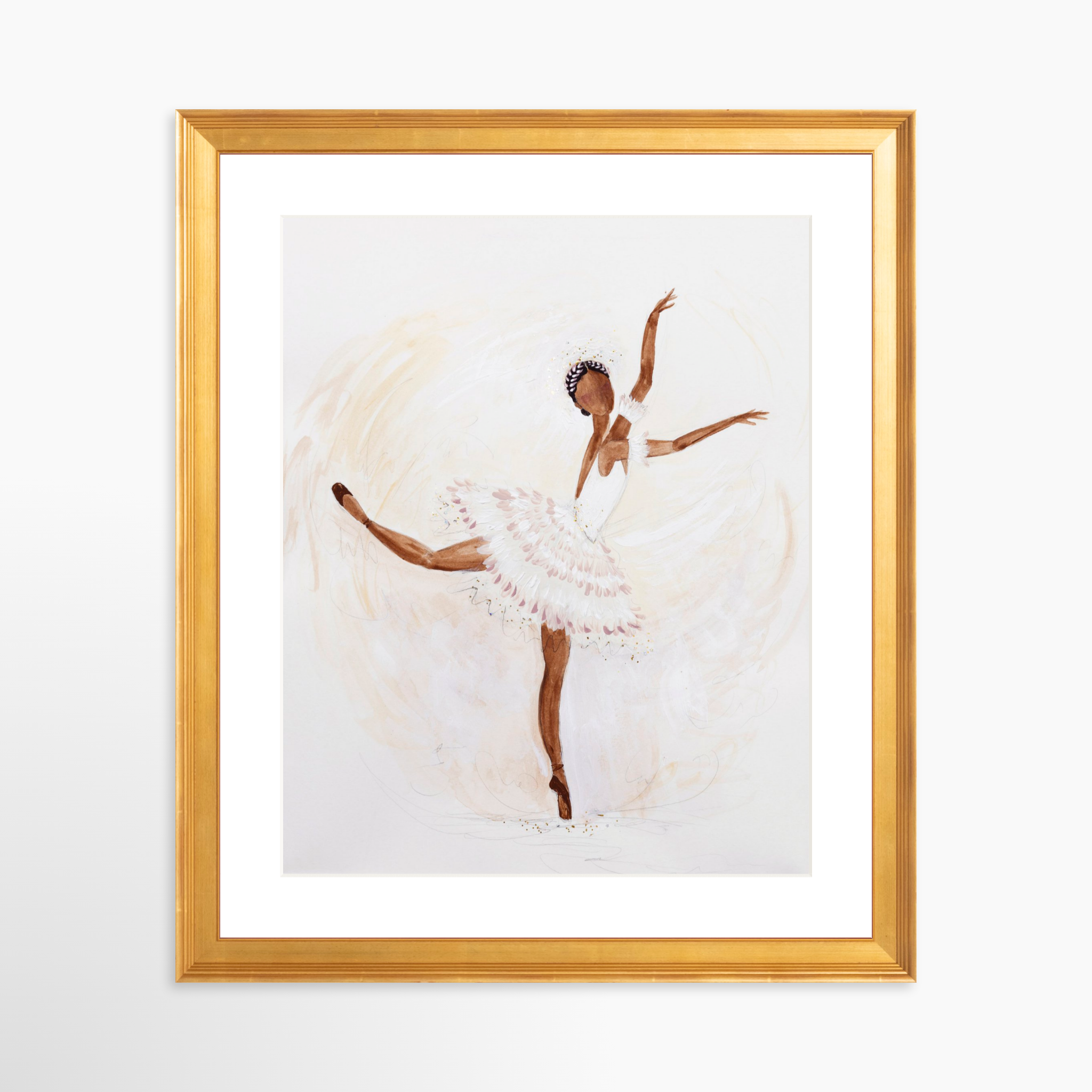 24x30 / Certificate Gold Frame + White Mat